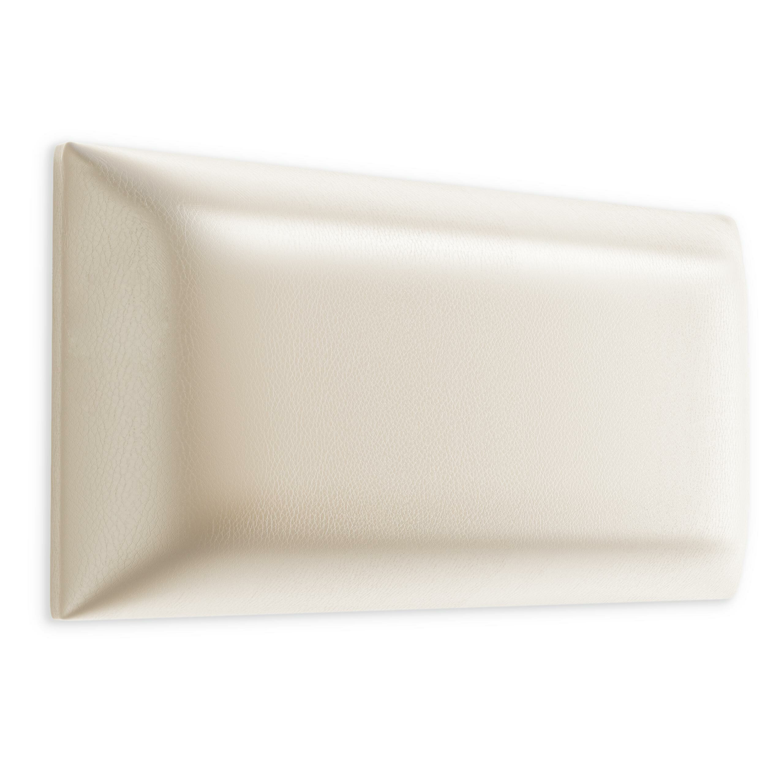 Panel Tapicerowany Eko Skóra Kremowy 50x15cm