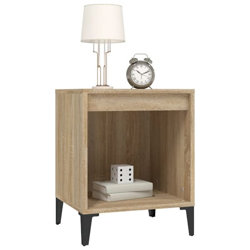 NNEVL Bedside Cabinet Sonoma Oak 40x35x50 cm