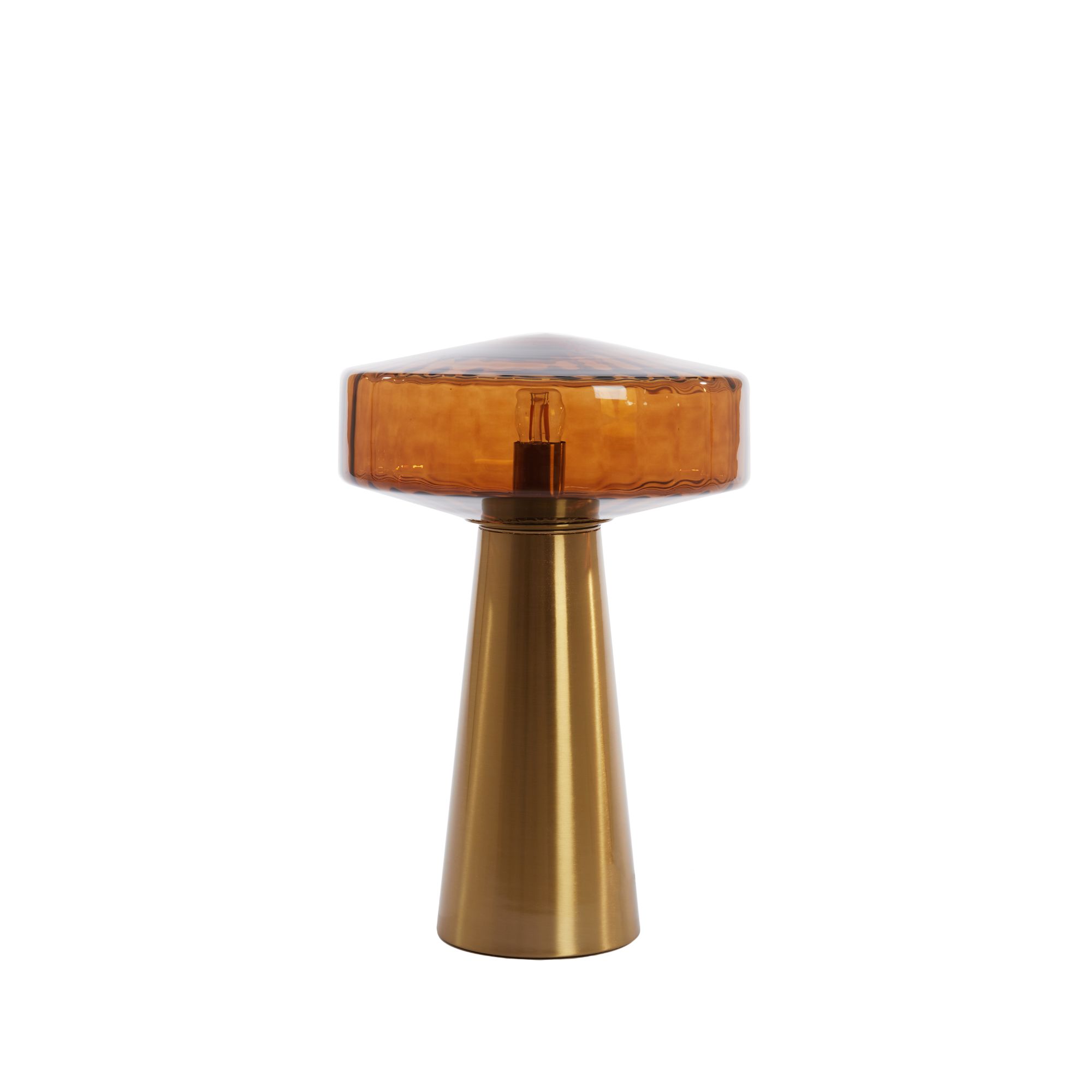 vtwonen tafellamp Pleat - bruin - Ø30cm