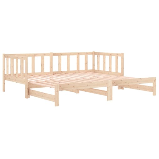 NNEVL Pull-out Day Bed 2x(92x187) cm Solid Wood Pine
