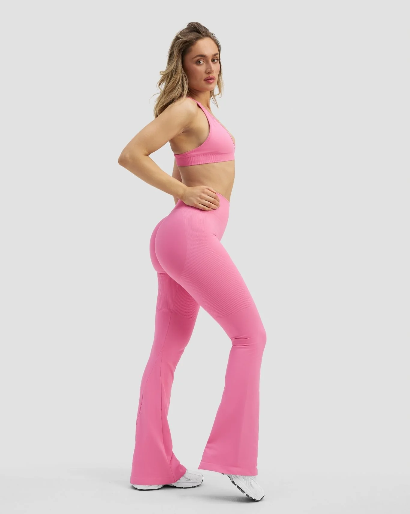 Elevate™ Sculpting High Waist Scrunch Flare | Bubble Pink