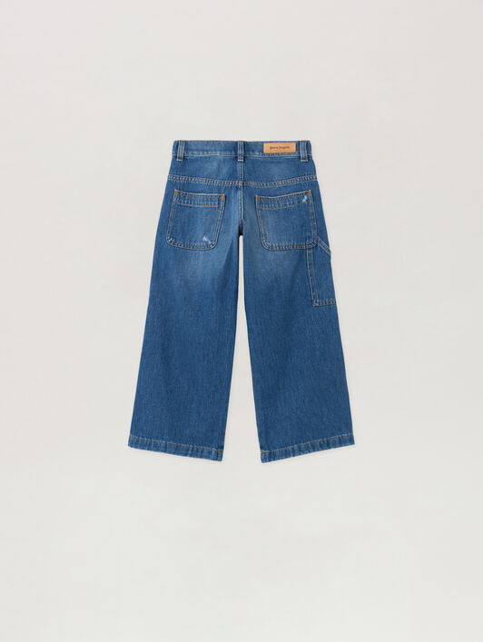 Brushed Logo Denim Pants