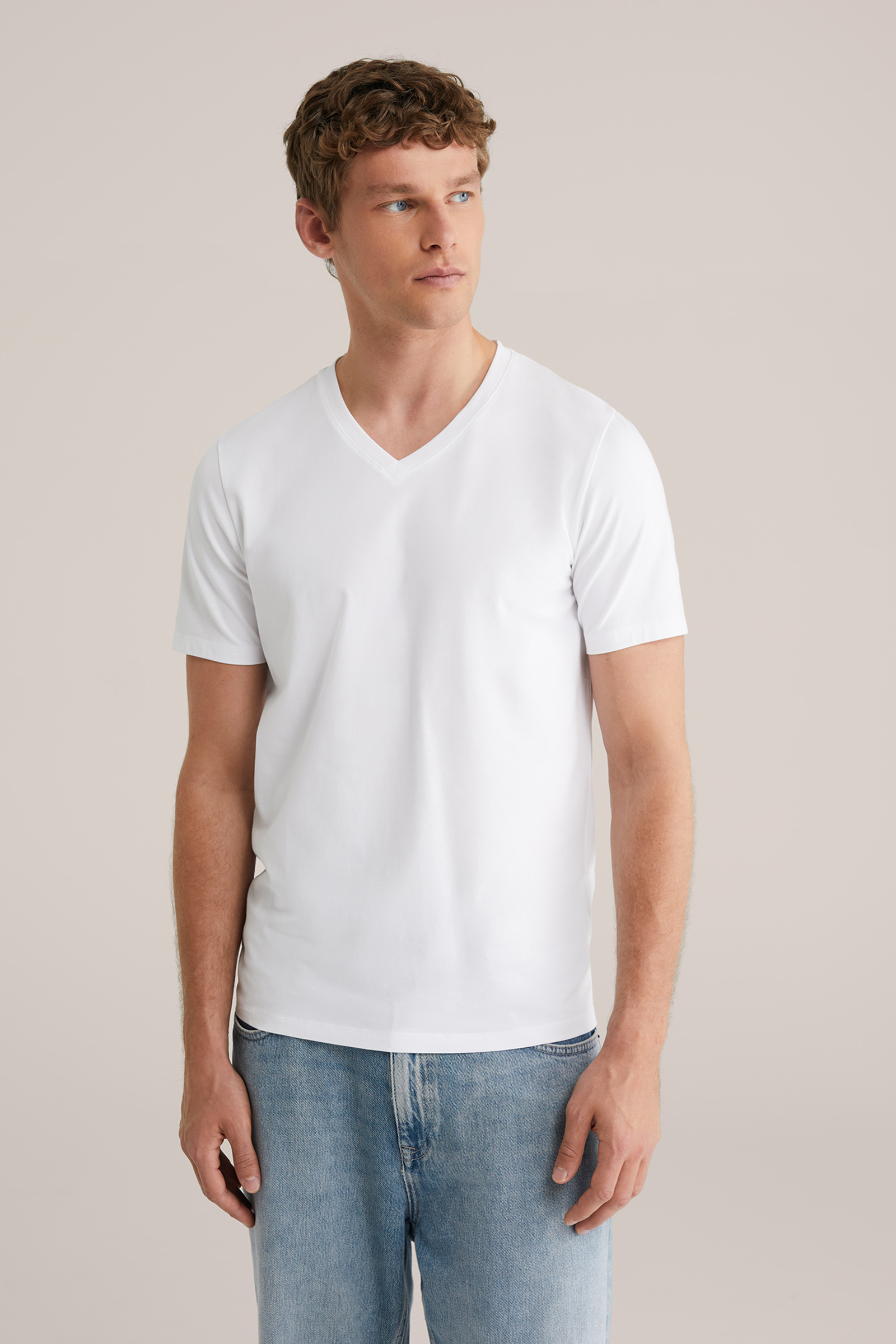Heren tall fit T-shirt, 2-pack