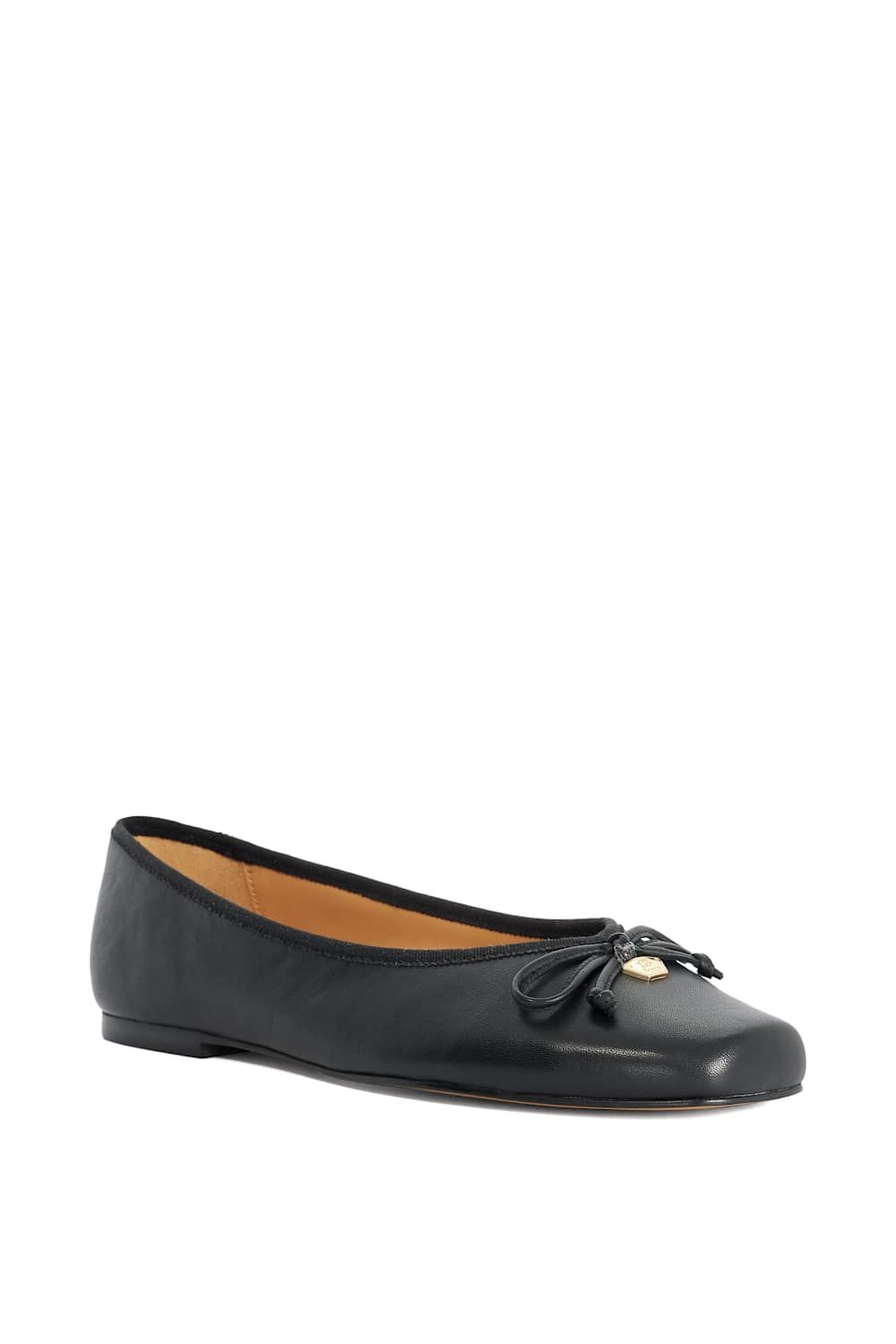 Dune London Harllowe' Leather Ballet Pumps