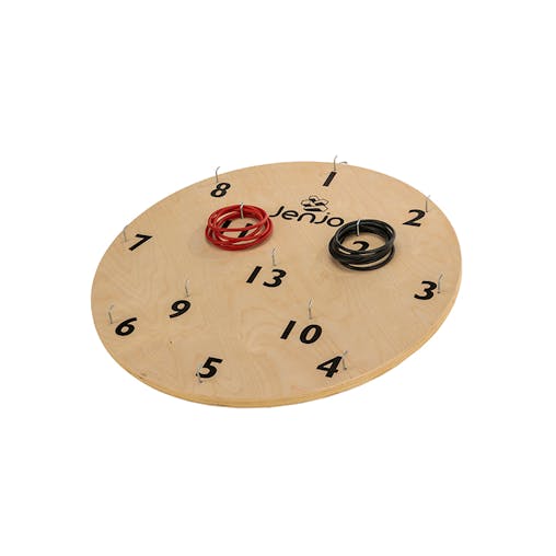 Iconic Round Wooden Giant Hookey Ring Board Lawn Game 68cm diameter Jenjo Games