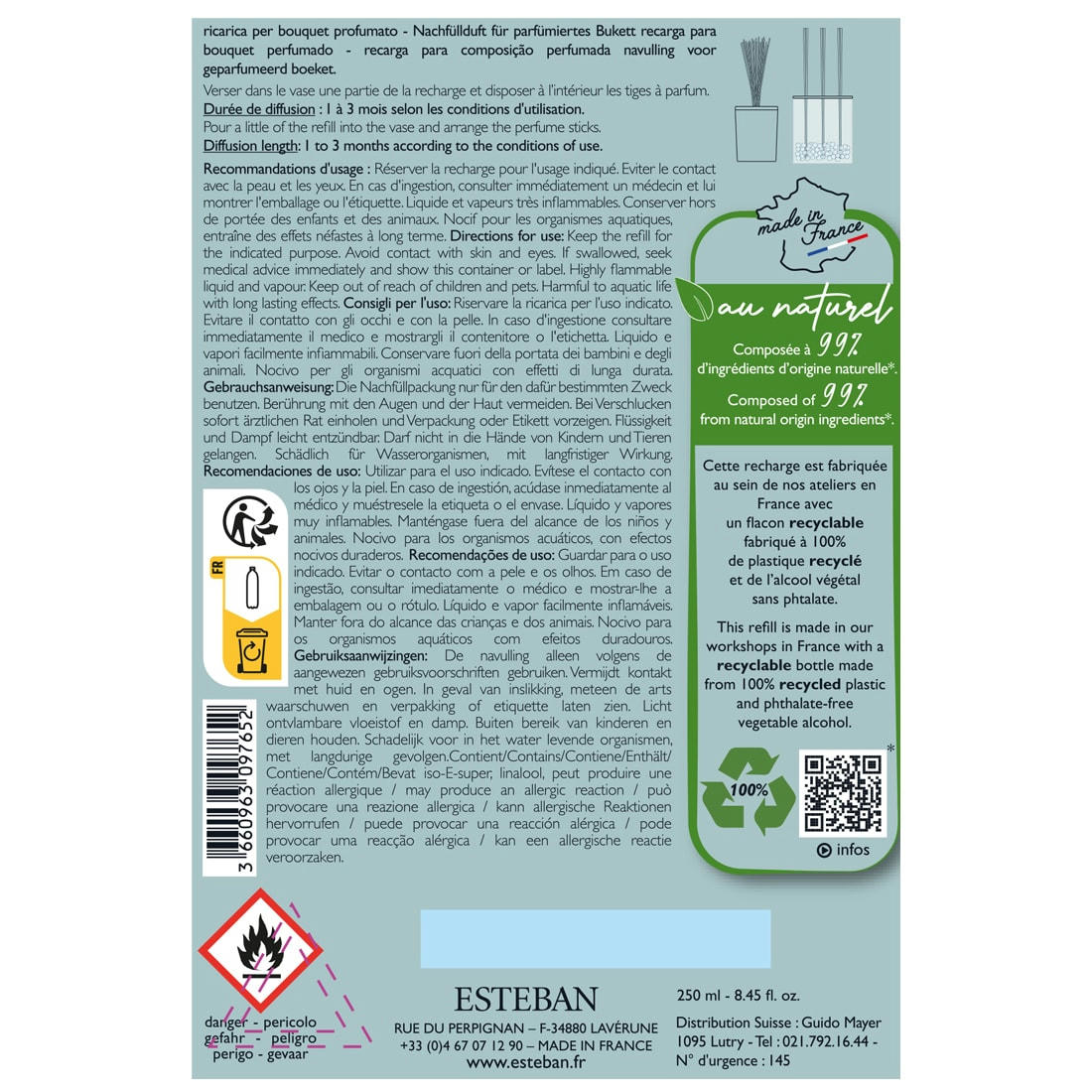 PUR LIN - Recharge bouquet 250ml