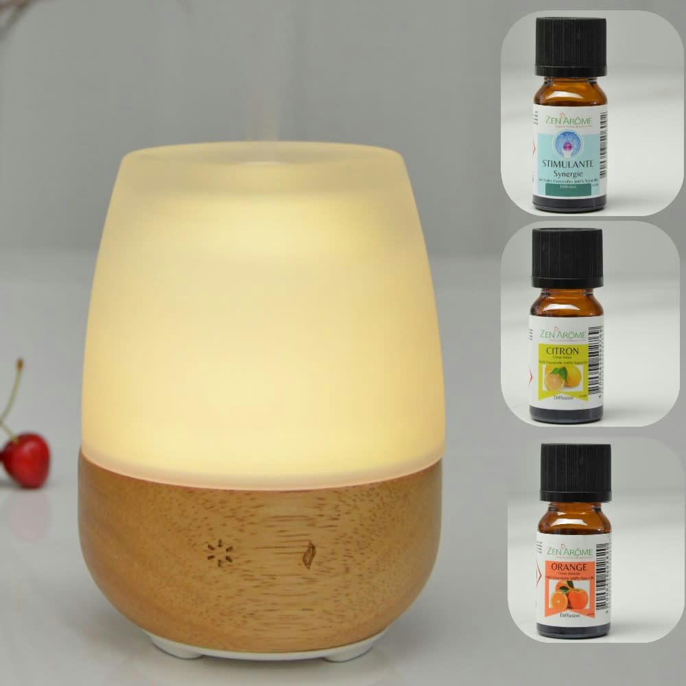 COFFRET - Diffuseur d'Huile Essentielle Jolisia et 3 Huiles Belle Journée