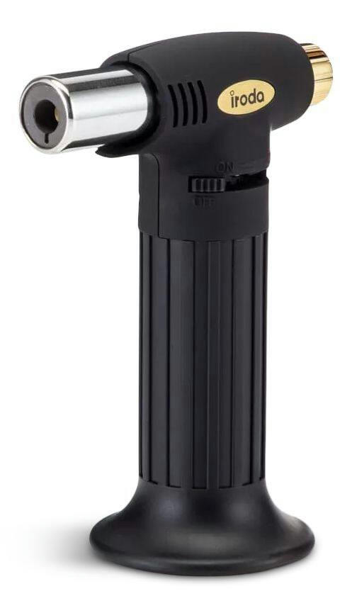 Iroda PT-200 Rubber Butane Torch, Black