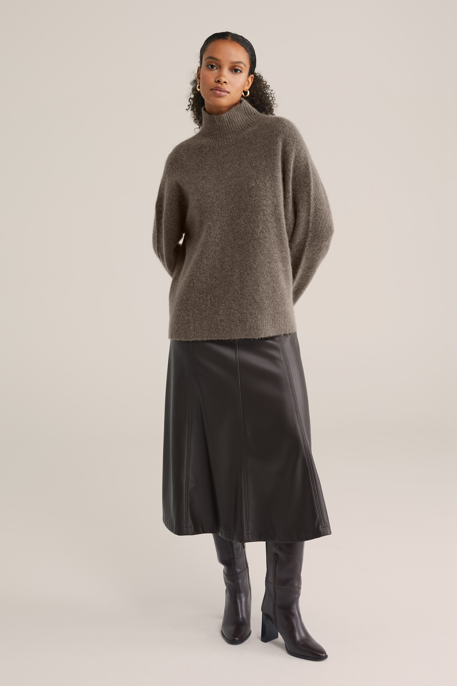 Dames Premium fijngebreide trui