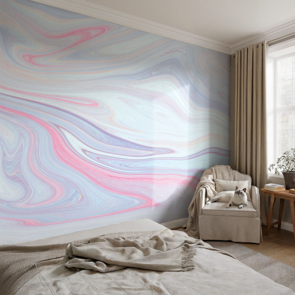 Tapeta Pastelowy wir nowoczesny design flizelinowa 104x70