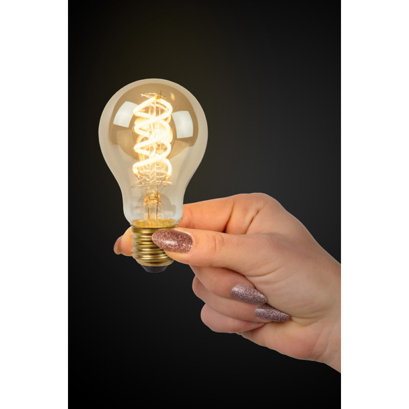 Ampoule fumée à filament LED Bulb E27 5 W Ø 6 cm dimmable LUCIDE
