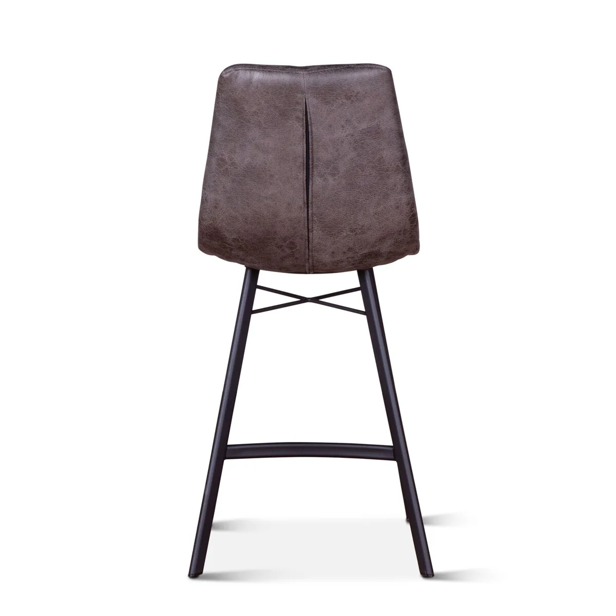 Hudson Mid Century Retro Counter Chair in Charcoal, 2pc