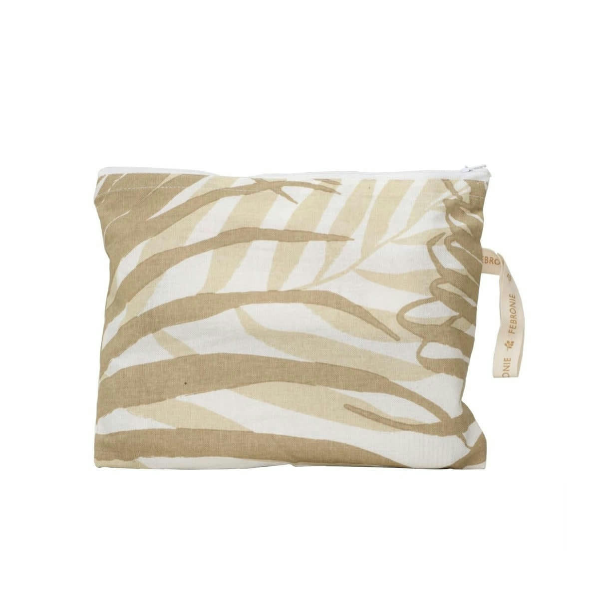 JUNGLE - Pochette de plage coton  22x27 sable
