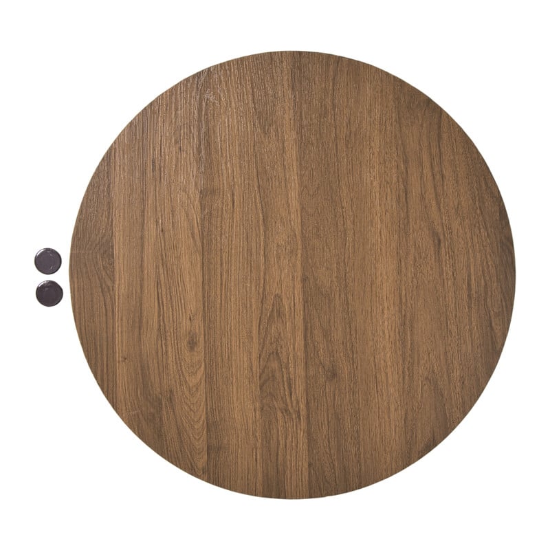 Magneetbord groot - bruin - &Oslash;50 cm