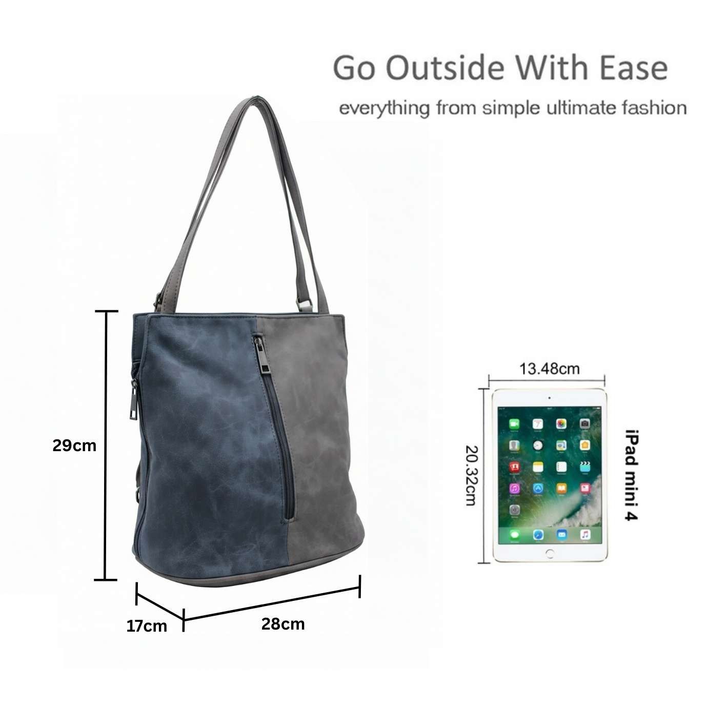 Kitise Convertible Dual Type Strap Fuax Suede Shoulder Bag Backpack