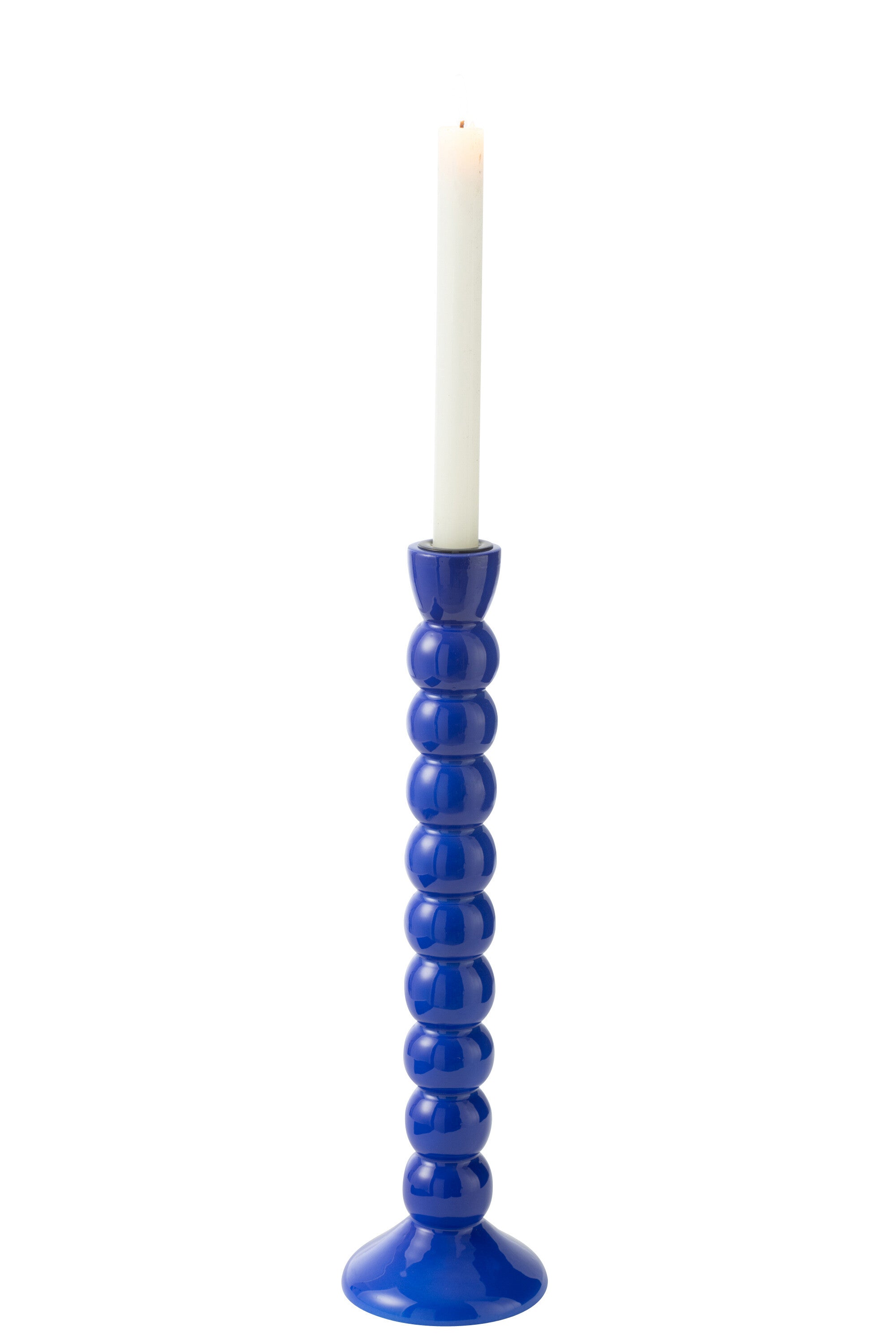 J-Line kandelaar - hout - blauw
