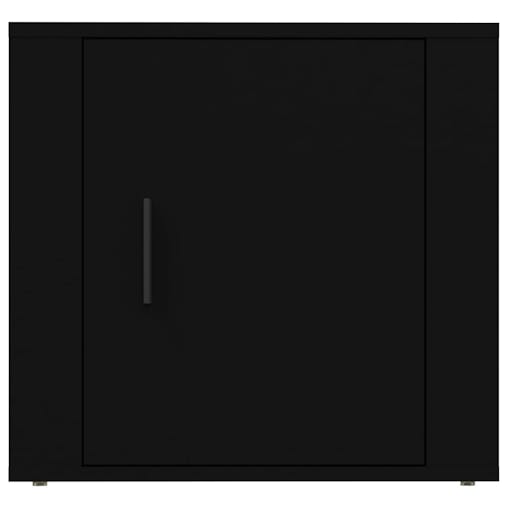 NNEVL Bedside Cabinets 2 pcs Black 50x39x47 cm