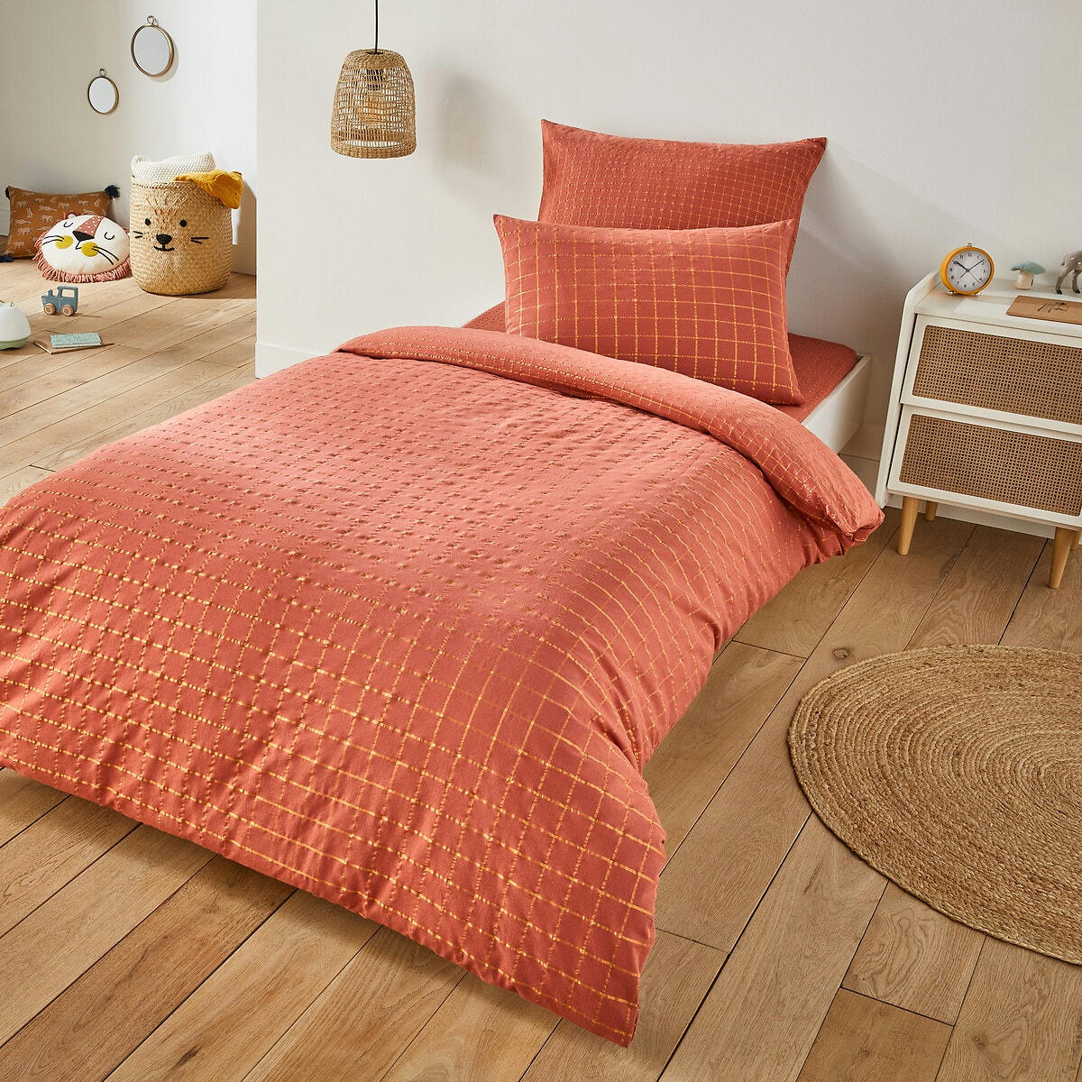 Housse de couette enfant coton lavé, Melior