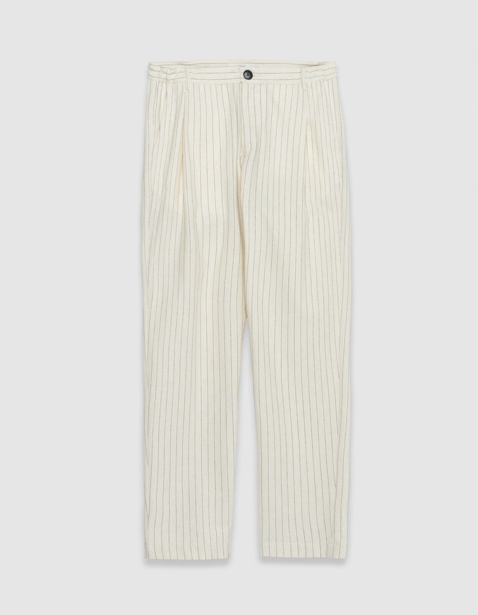 Pantalon écru motif rayures tennis Homme