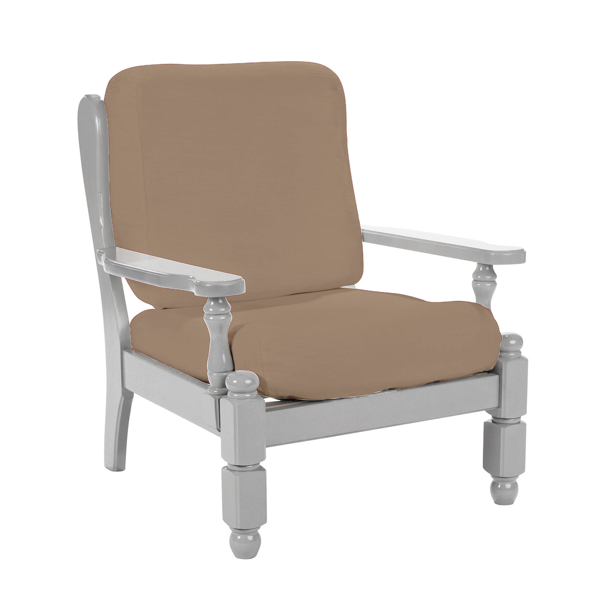 Housse extensible unie spéciale fauteuil rustique