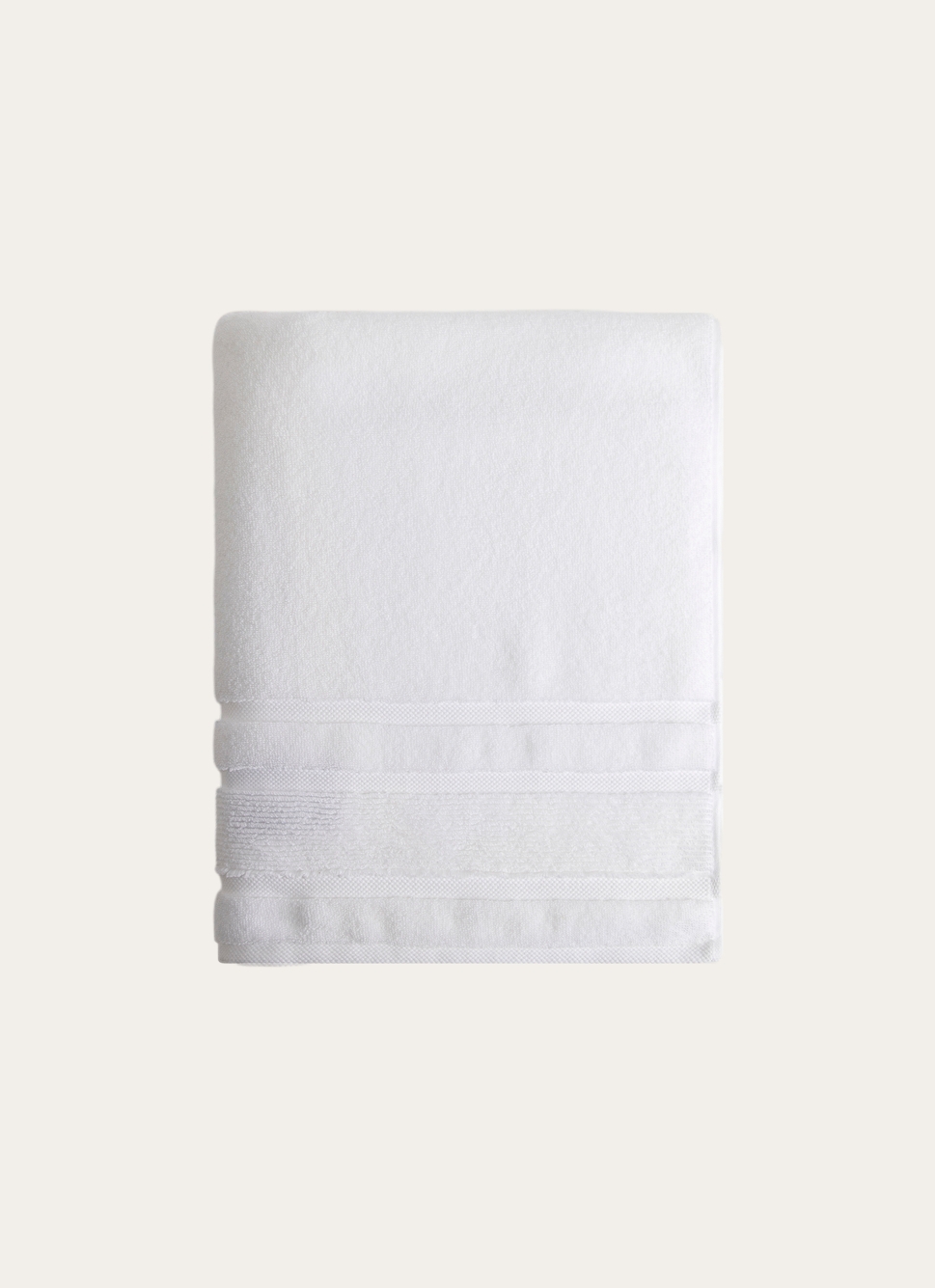 DRAP DE BAIN MOELLEUX LITEAU RAFFINÉ BLANC