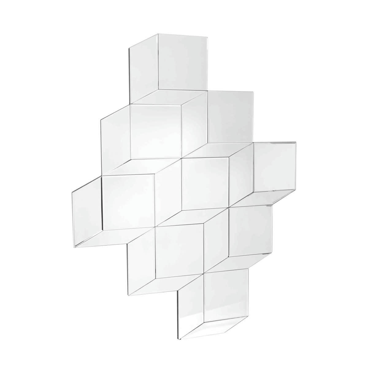 - Miroir sans contour design cube 95x121cm