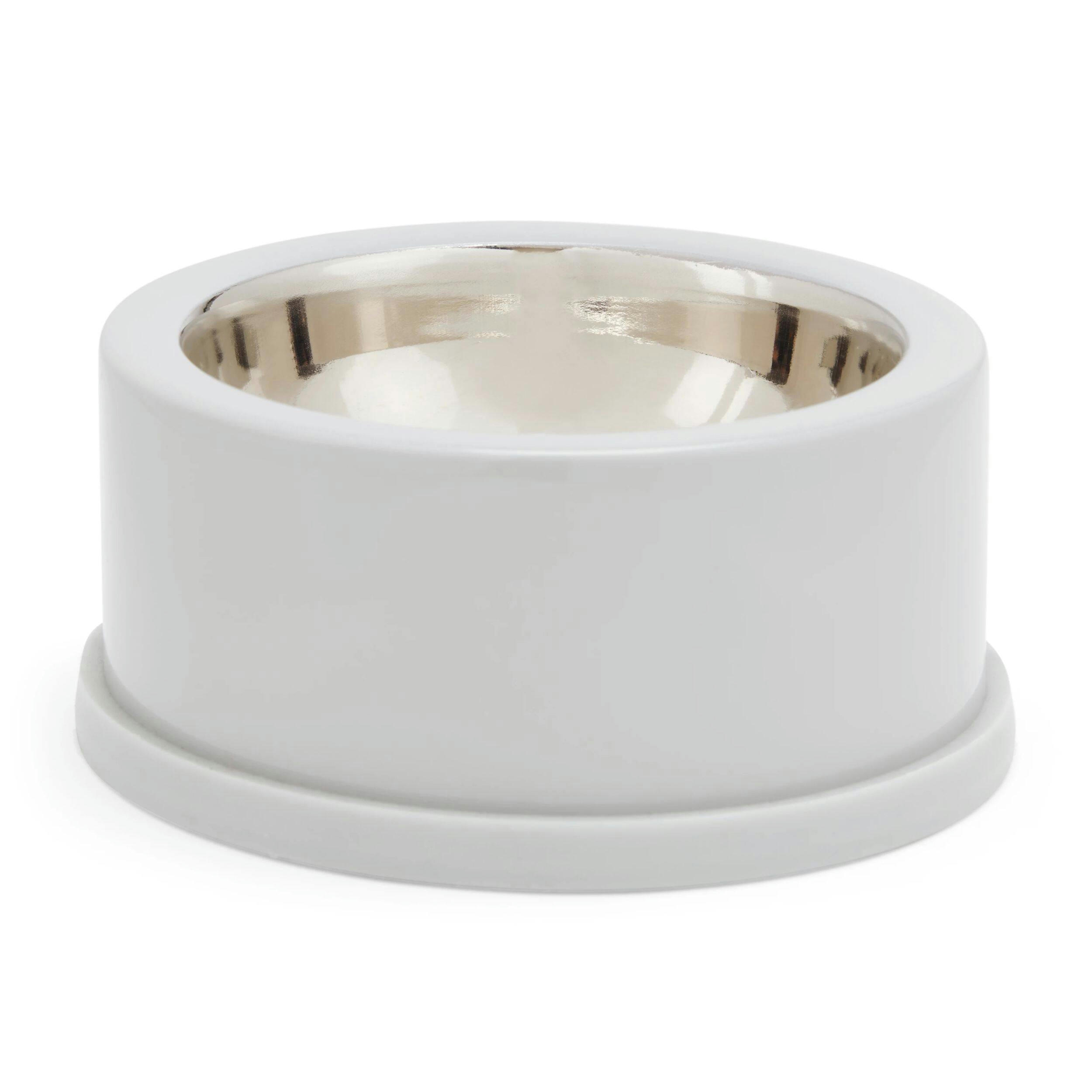 Petco Enamel-Coated Stainless Steel Dog Bowl, Grey
