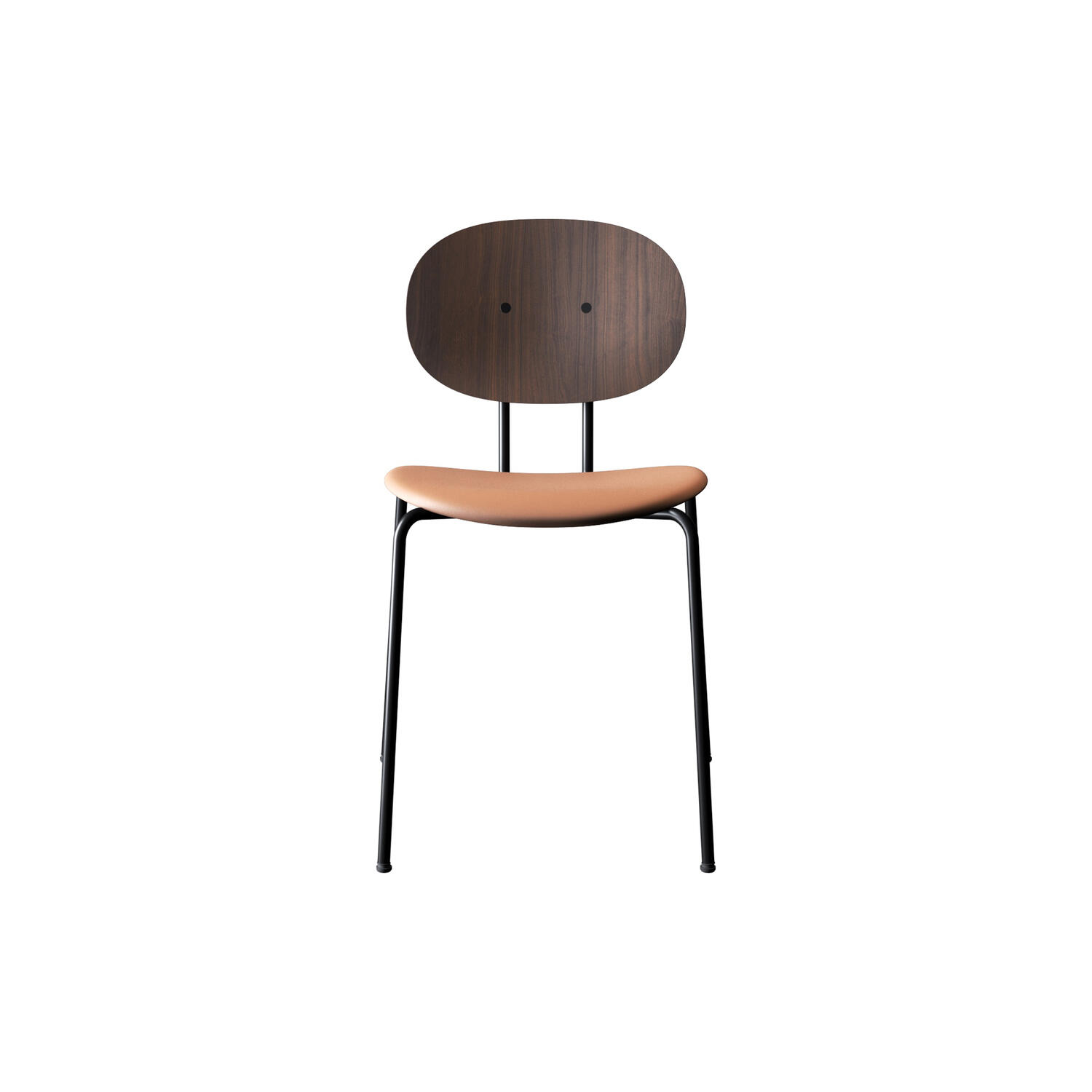 PIET HEIN Chair, oiled walnut/Silk Cognac