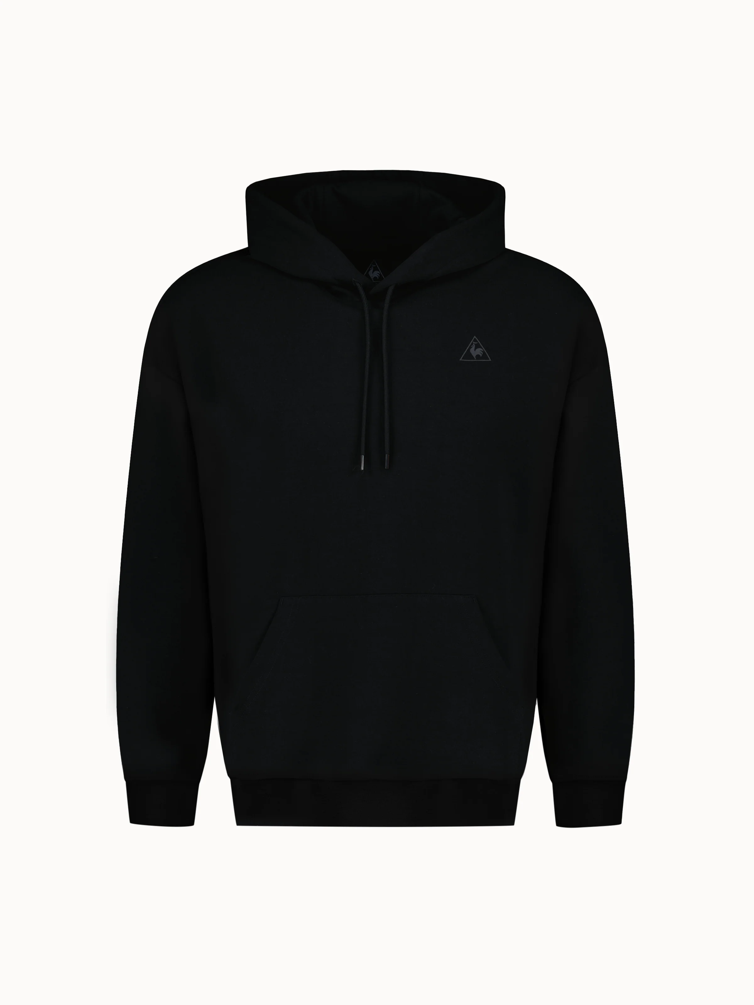 Sweat à capuche relax double face et logo triangle