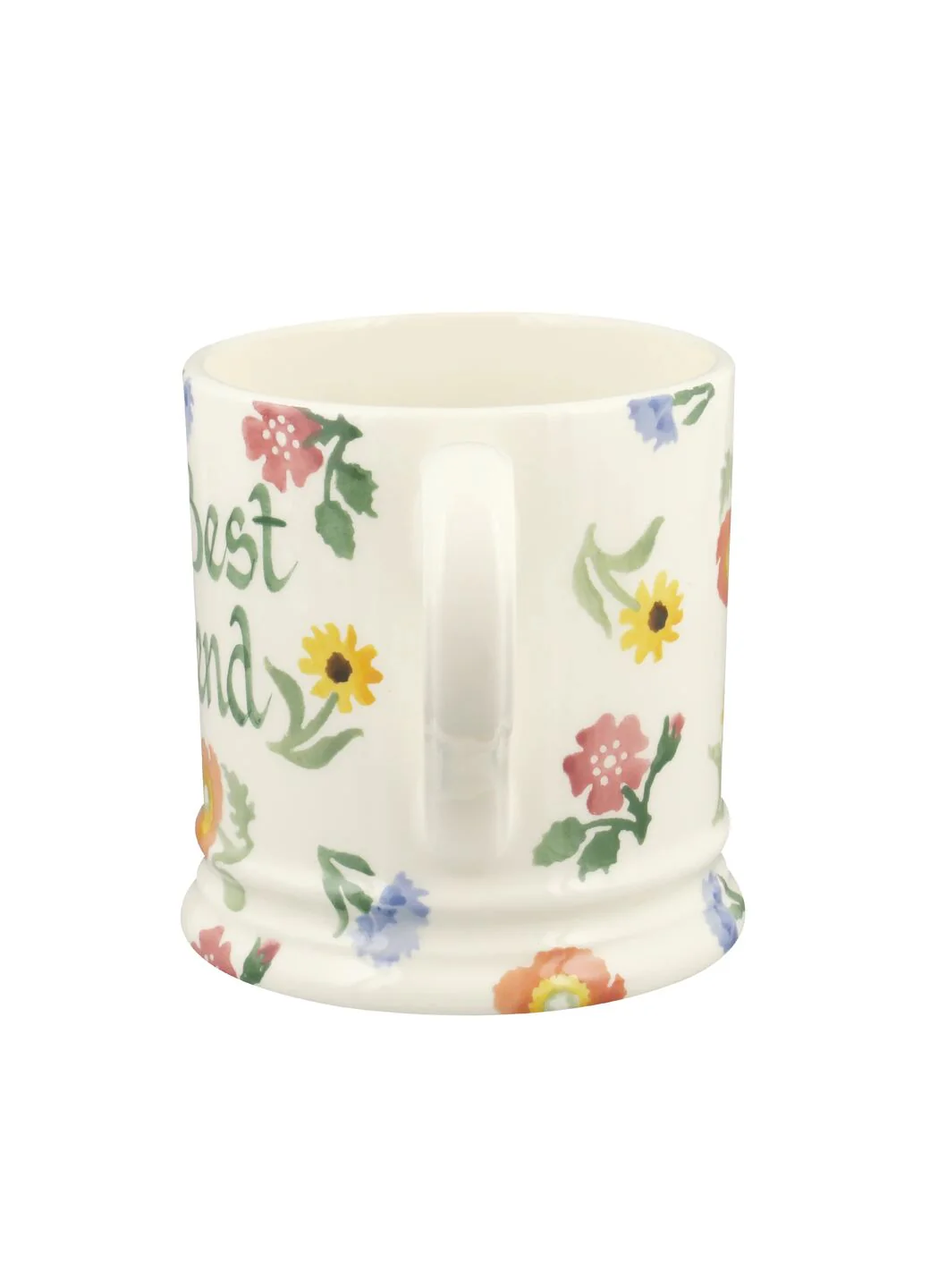 Personalised Poppies & Pinks Large Mug