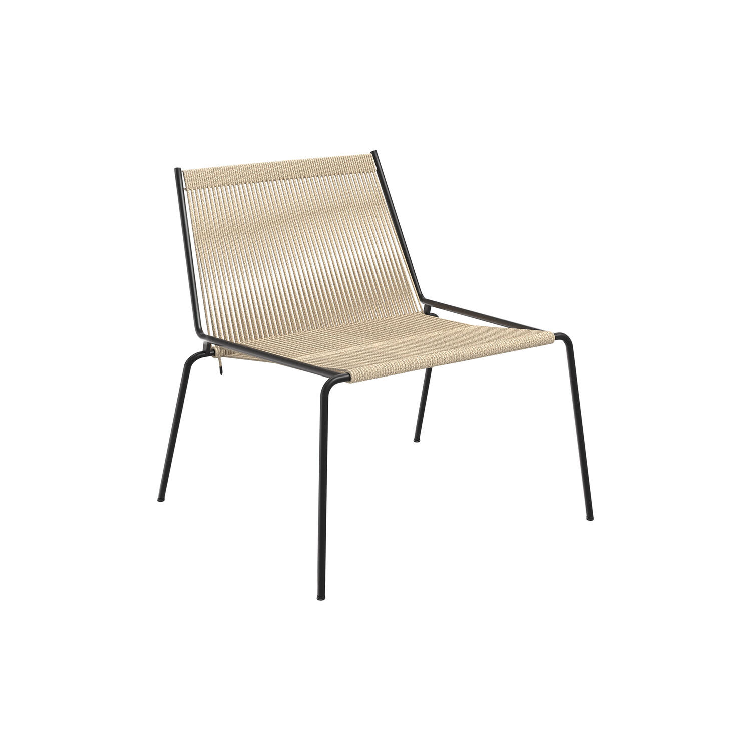 Noel Lounge Chair, black/nature