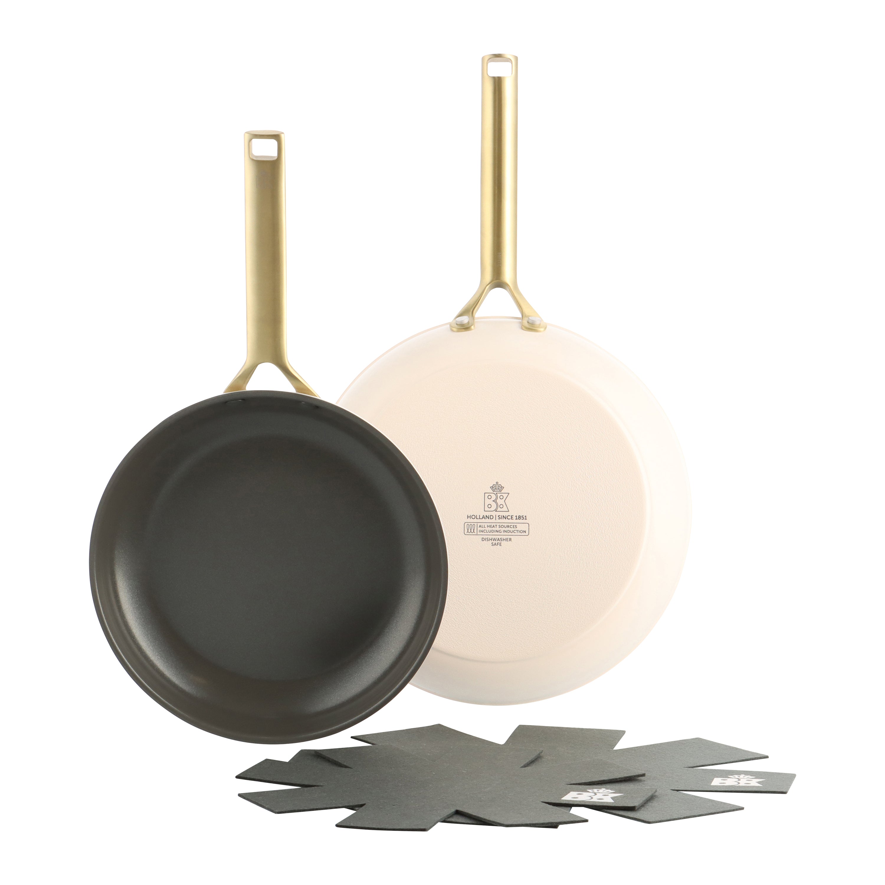 BK Sublime Koekenpannenset Ø 24 cm + Ø 28 cm - Crème