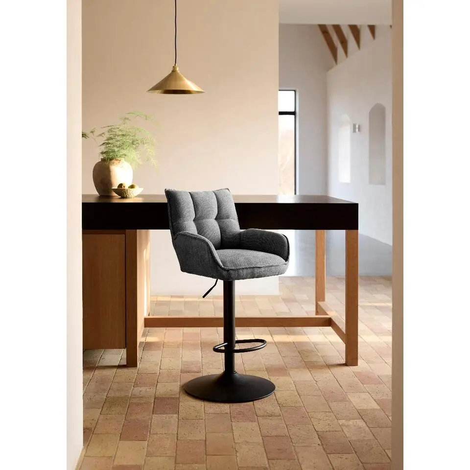 Nordic Home - Janna verstelbare barstoel - grijs