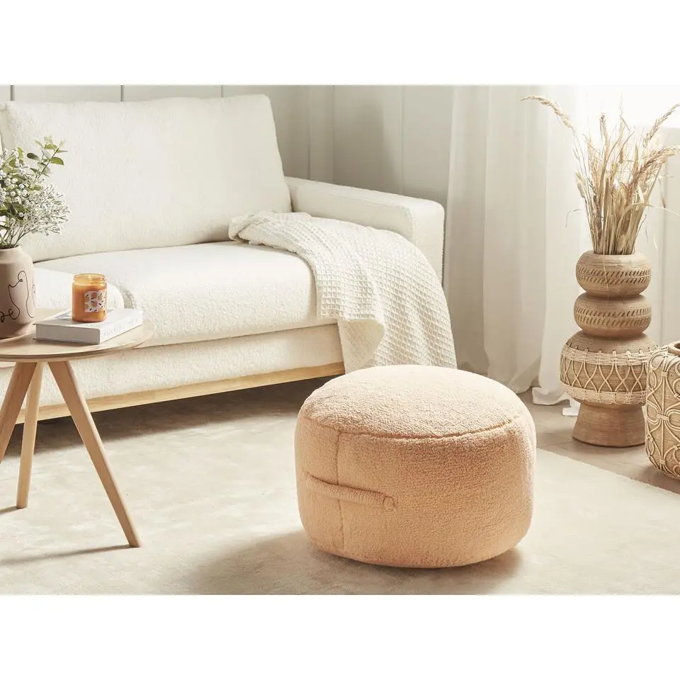 ADLANA - Poef - Oranje - Stof