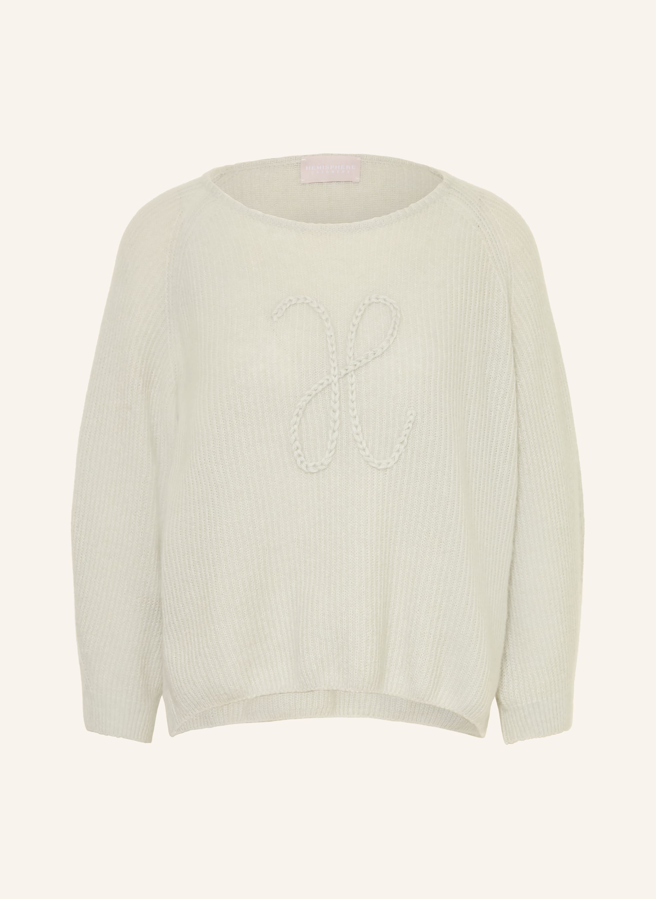 HEMISPHERE Pullover mit Cashmere und 3/4-Arm