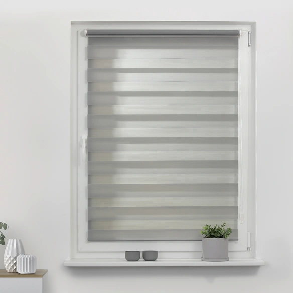 Duo-Rollo, ‎Klemmfix, B x L: 100 x 150 cm, Polyester, grau