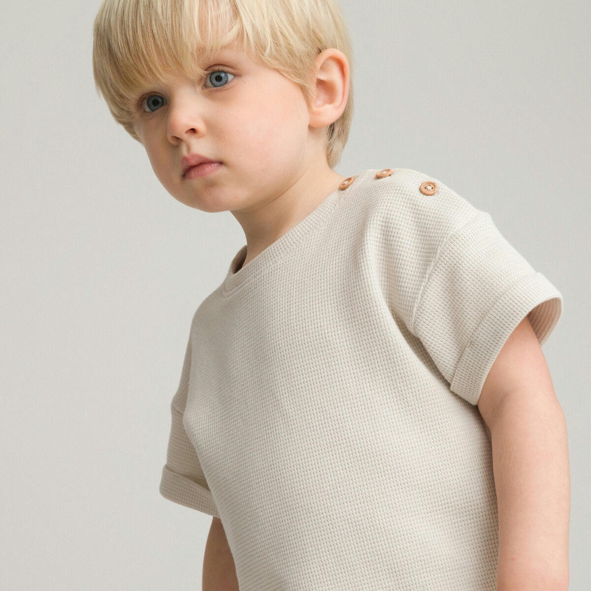 Ensemble T-shirt et short en nid d'abeille