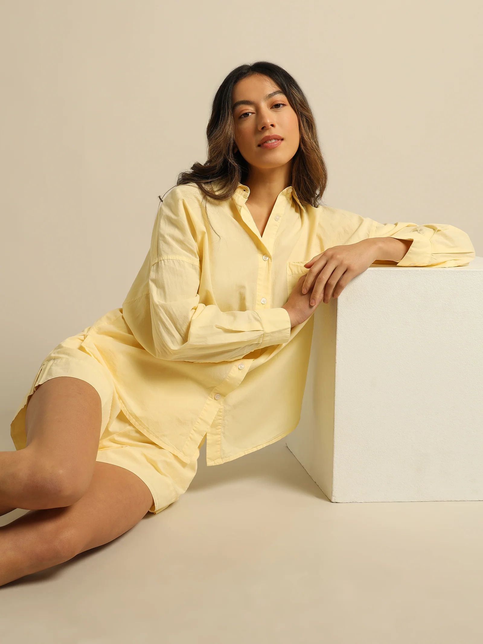 Naya Washed Cotton Shorts