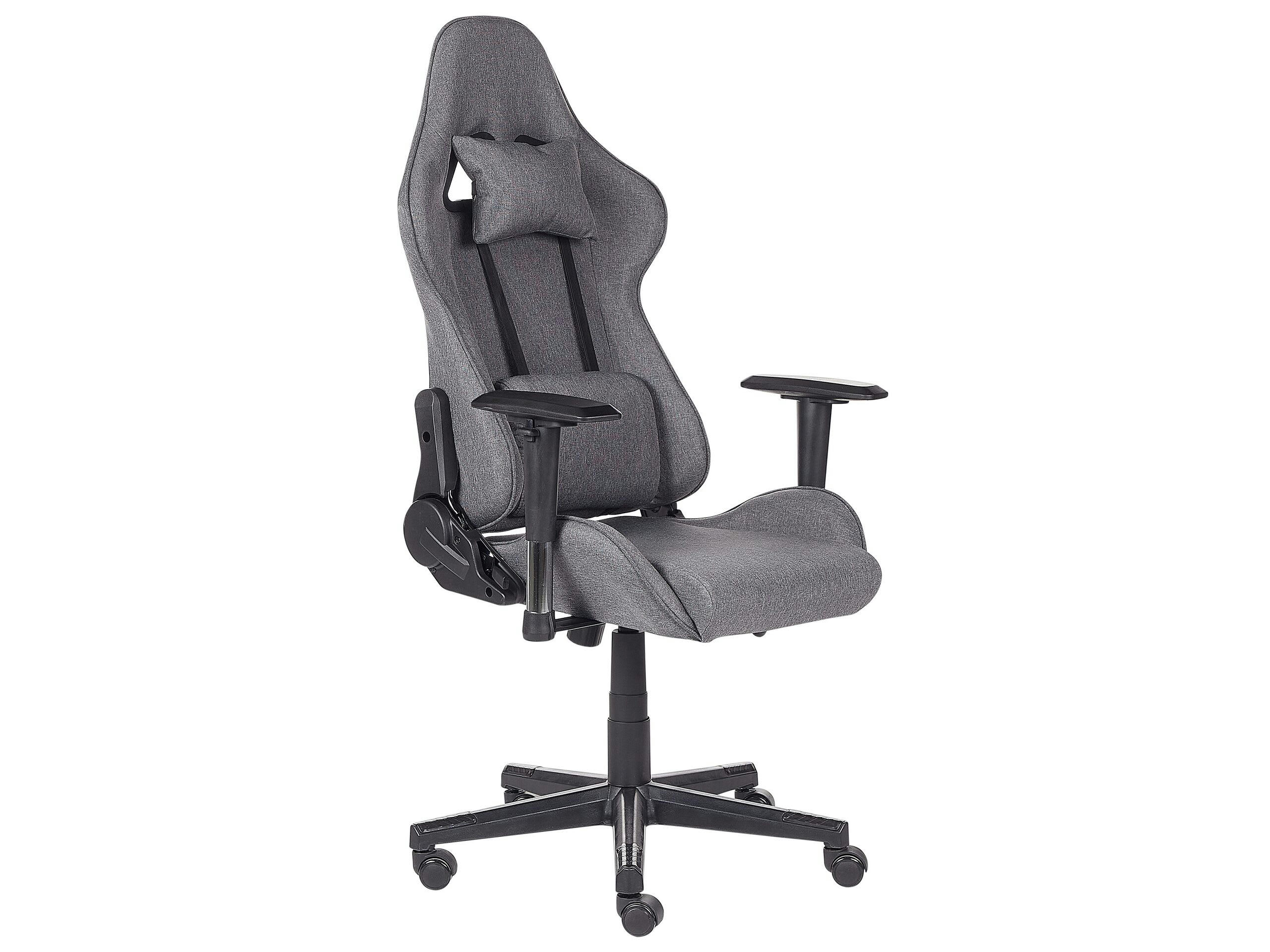 WARRIOR - Chaise de gamer gris foncé