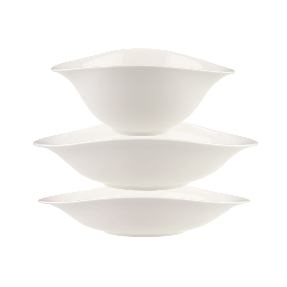 Vapiano Bowl set - White, Premium Porcelain