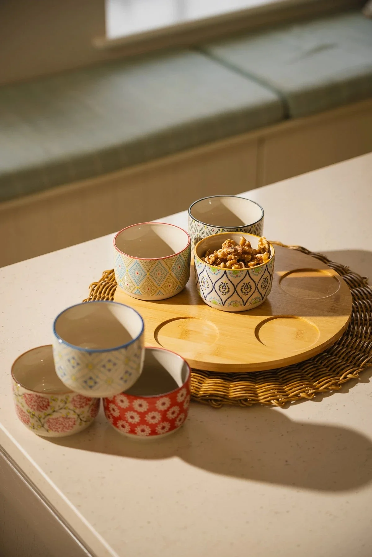 Lazy Susan 6-Sauce Dish Set