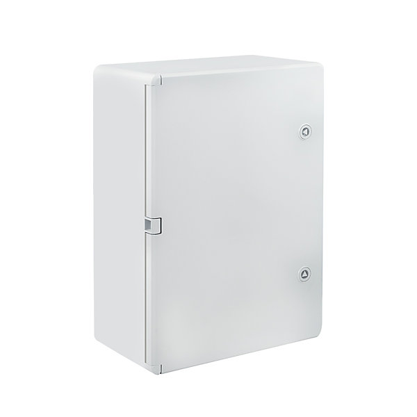 Boîtier hermétique ABS avec plaque de montage galvanisée et système de verrouillage sécurisé - H 50 x L 35 P 19 cm