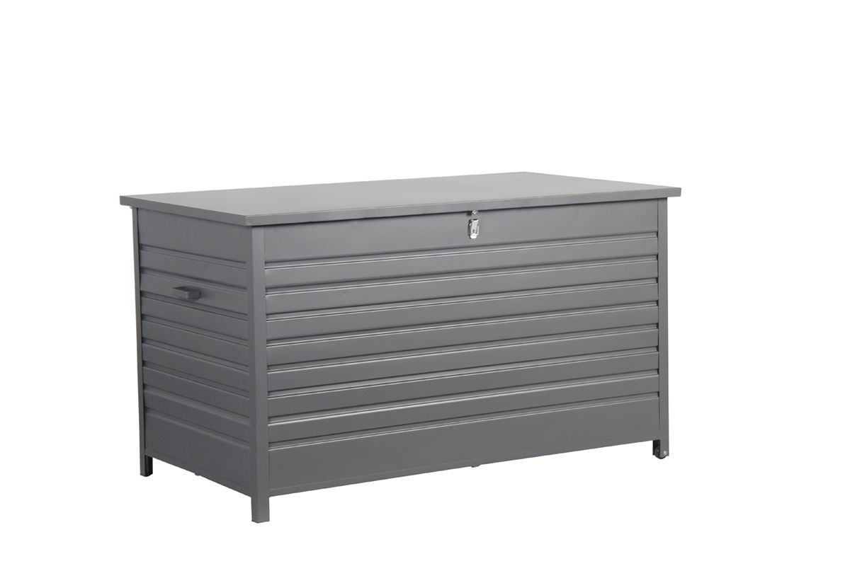 Cambridge kussenbox - aluminium - 170x97,5 cm - carbon black