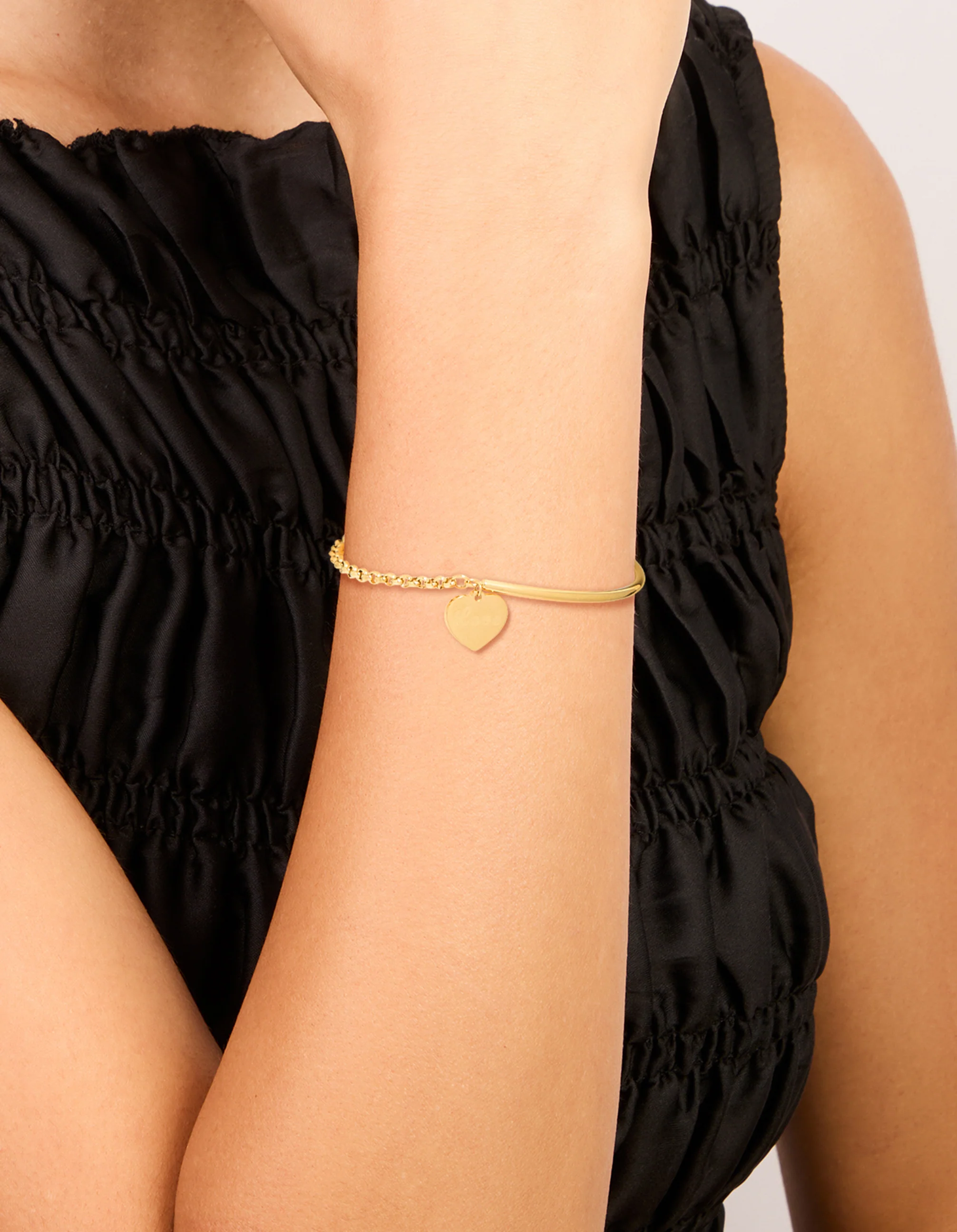 Waterproof Gold Plated Stainless Steel Love Engravable Bracelet