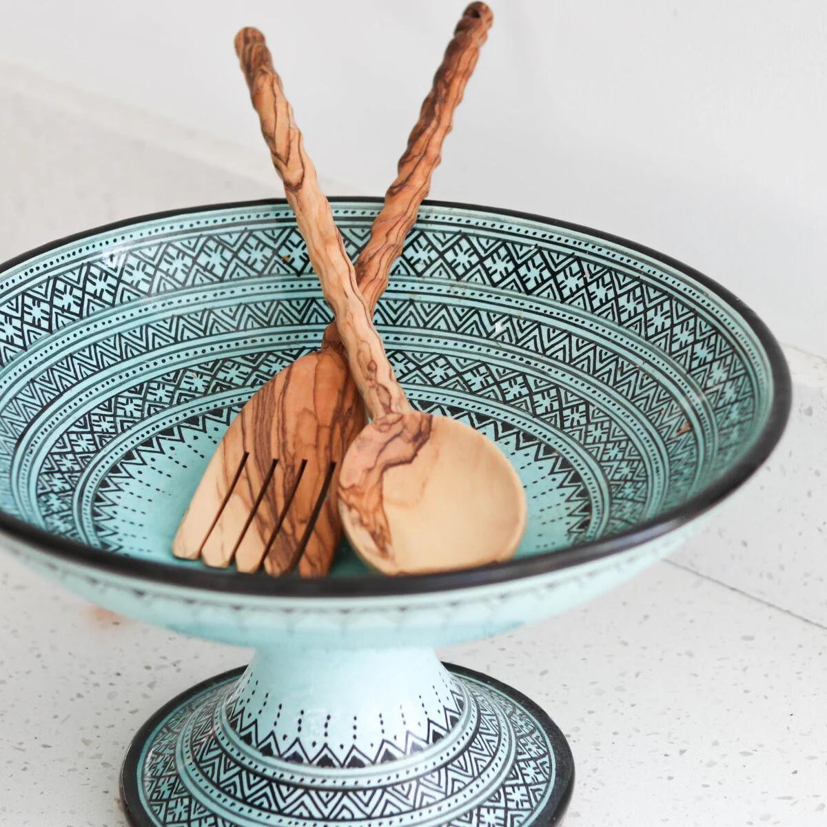 Olive Wood Serving Utensil Set