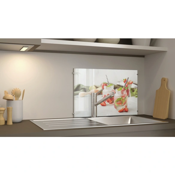 Glasboard »Strawberry Lemonade«, mehrfarbig, Glas