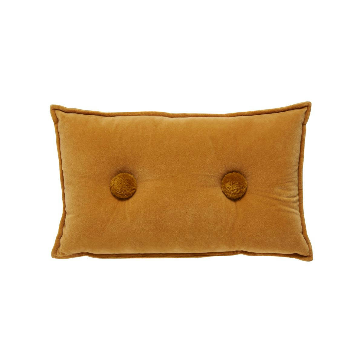 DOMI - Coussin en coton ocre 30 x 50 cm