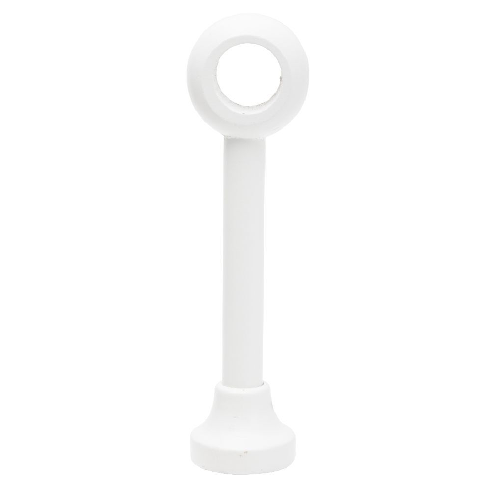 Support de tringle long à oeil en bois Blanc Ø28mm