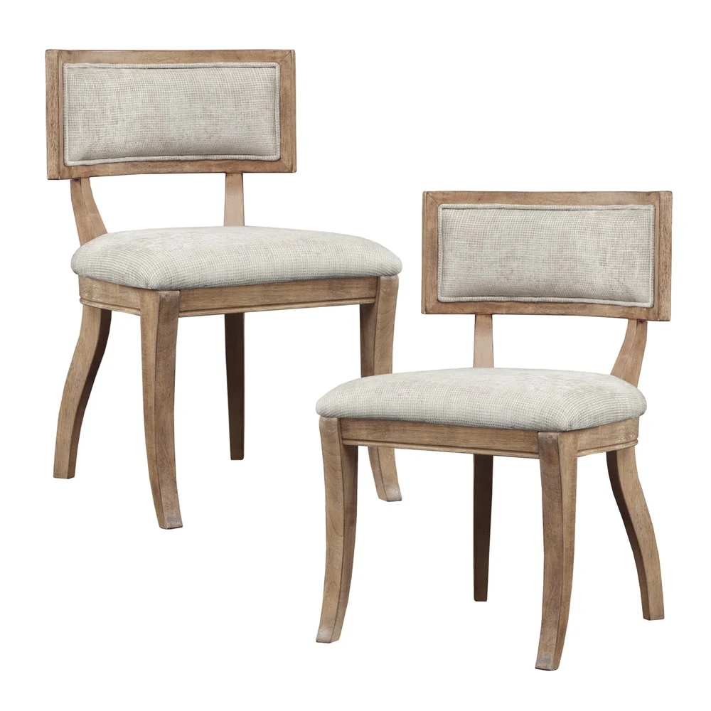 Madison Park Signature Marie Beige/ Light Natural Dining Chair Set of 2