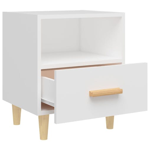NNEVL Bedside Cabinets 2 pcs White 40x35x47 cm